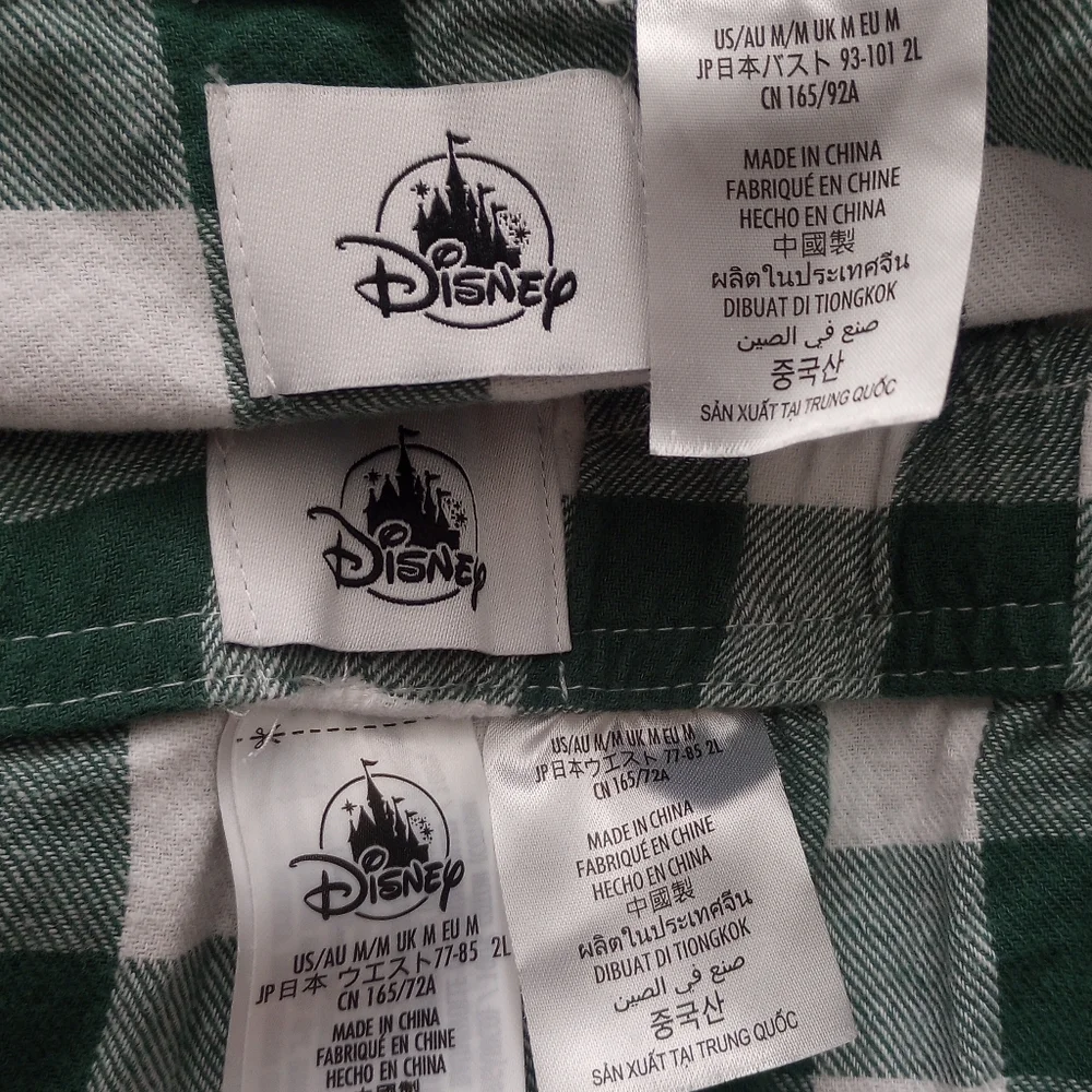 Disney Christmas Plaid Pajamas Set - Picture 10 of 10